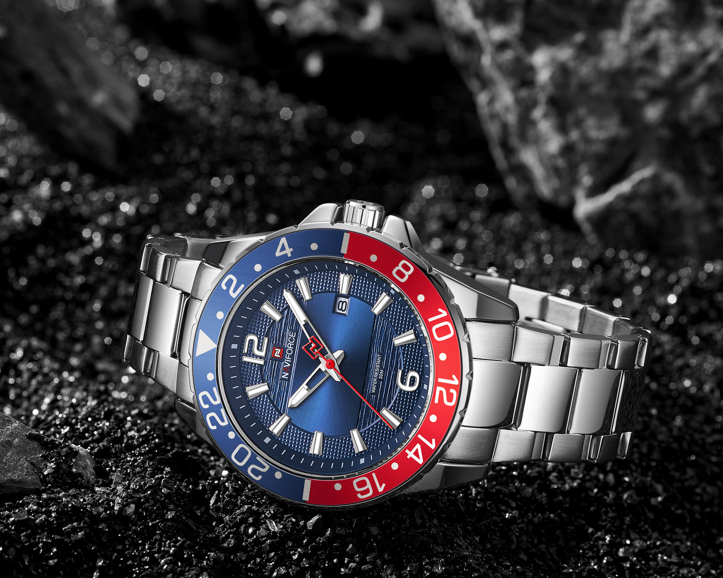 Naviforce 9192 Circa Men Watch - Silver Blue