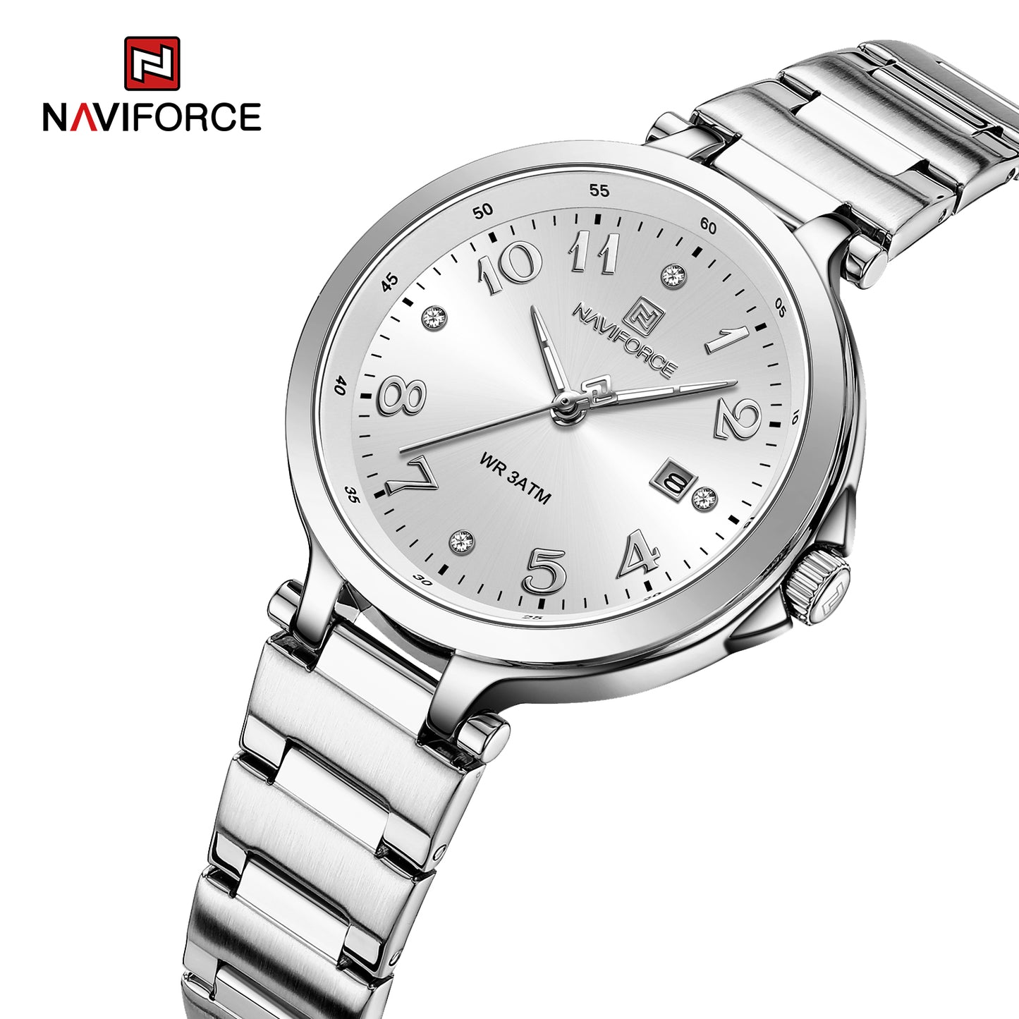 Naviforce 5033 Caravelle Women Watch - Silver