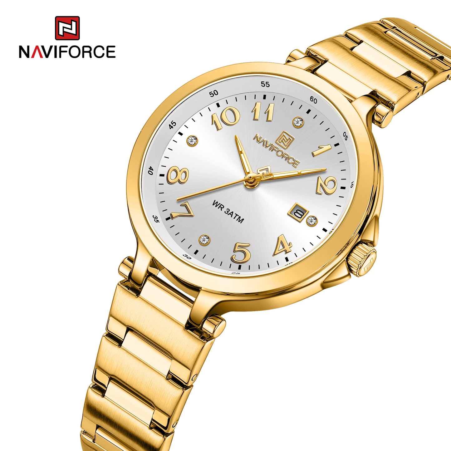 Naviforce 5033 Caravelle Women Watch - Gold