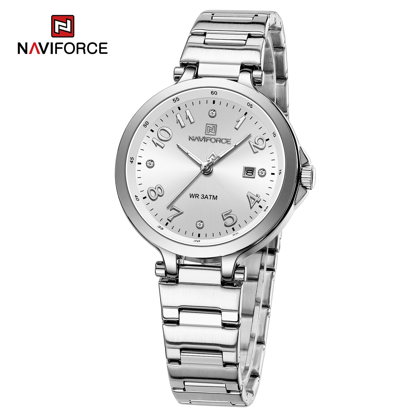 Naviforce 5033 Caravelle Women Watch - Silver