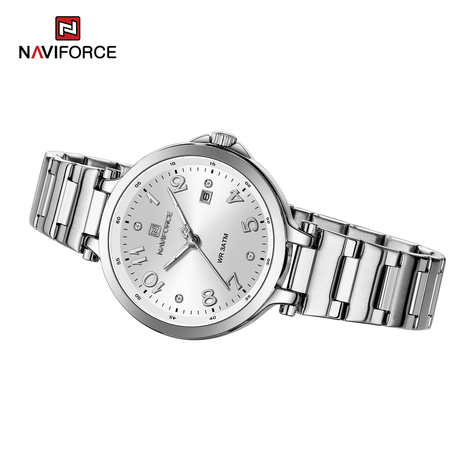Naviforce 5033 Caravelle Women Watch - Silver