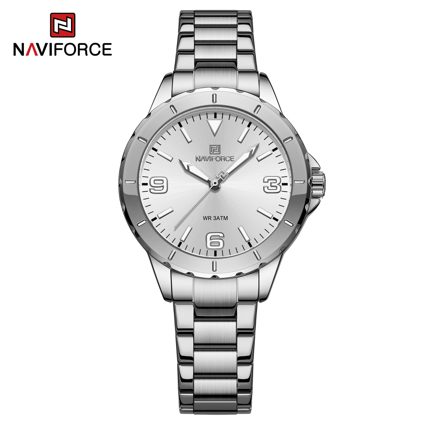 Naviforce 5022 Jade Women Watch - Silver