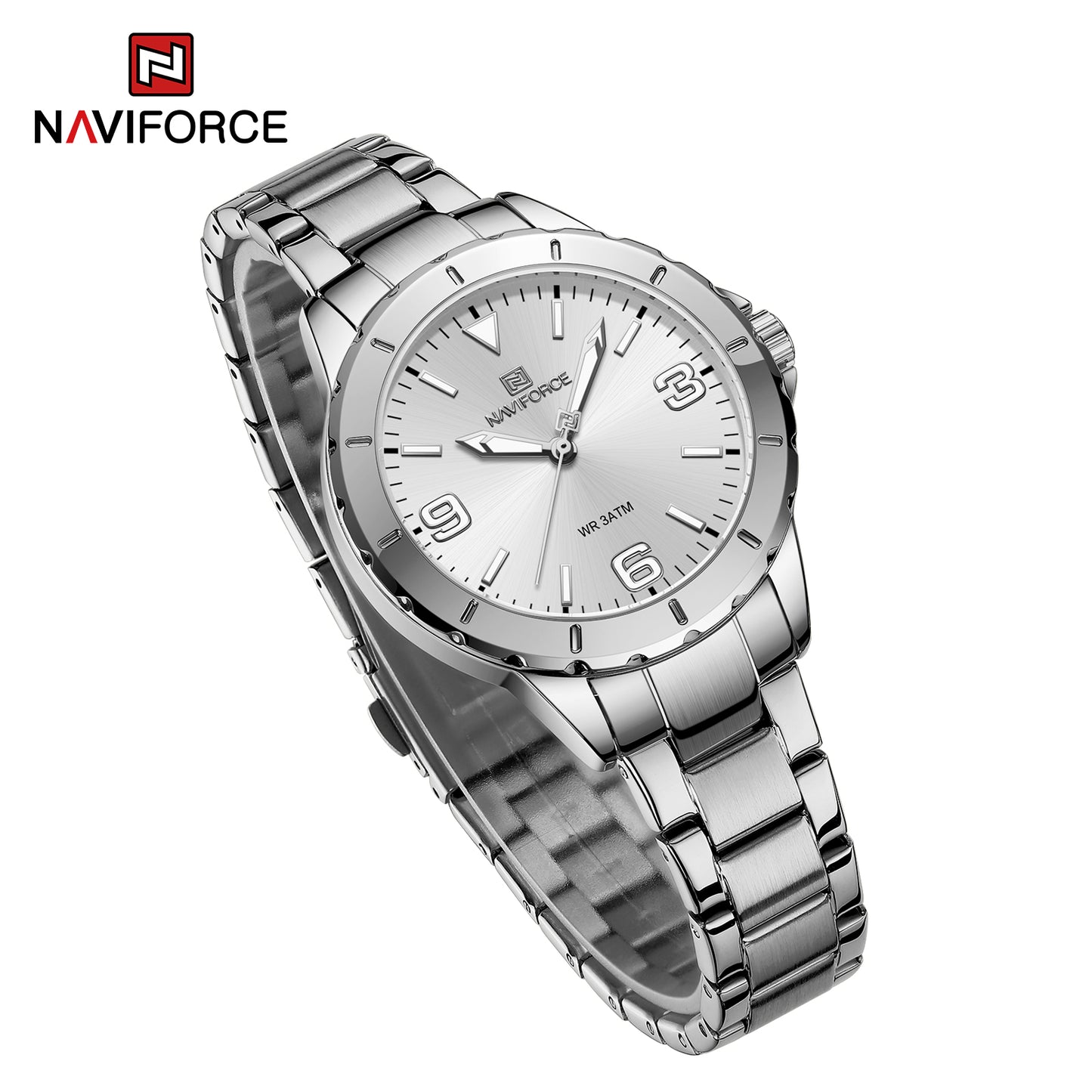Naviforce 5022 Jade Women Watch - Silver