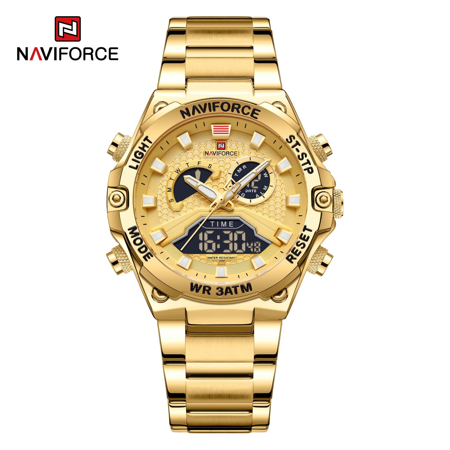 Naviforce 9207 Tourelles Men Watch - Gold