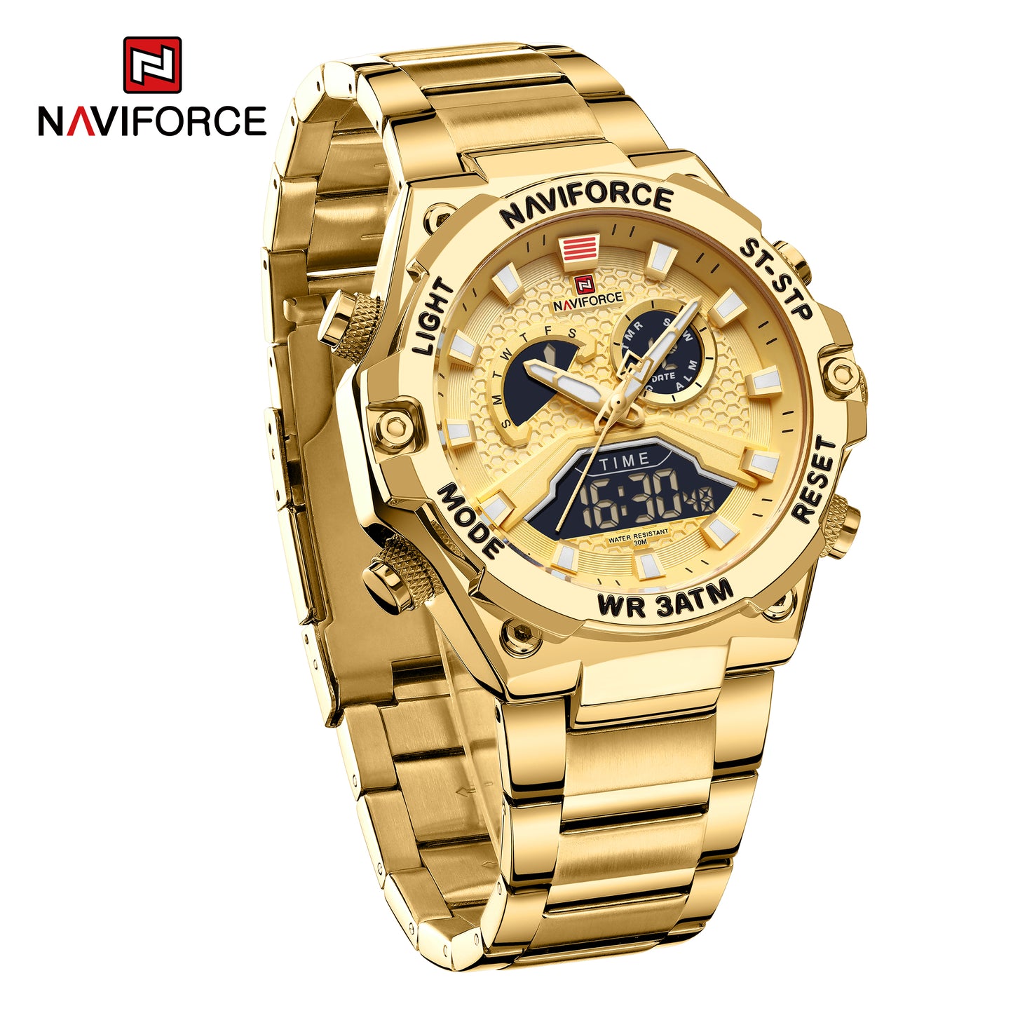 Naviforce 9207 Tourelles Men Watch - Gold