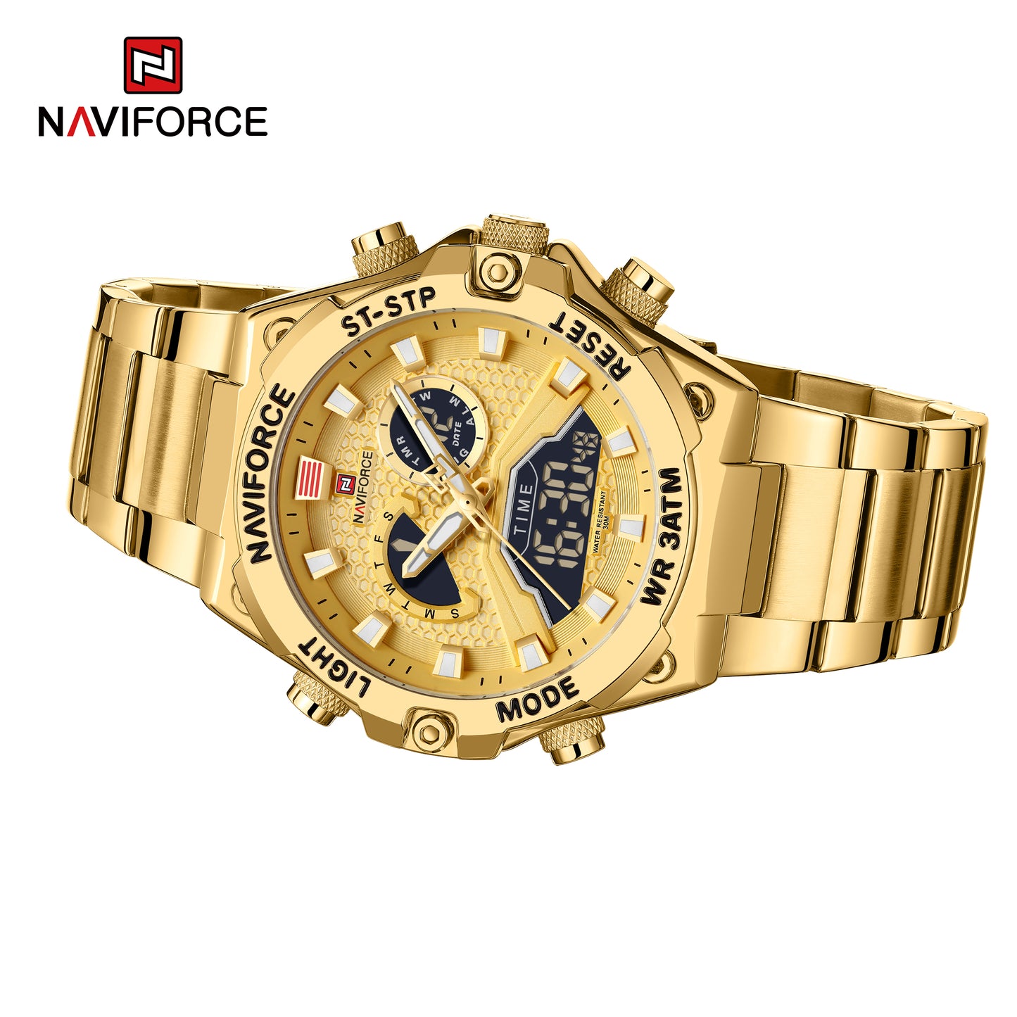 Naviforce 9207 Tourelles Men Watch - Gold