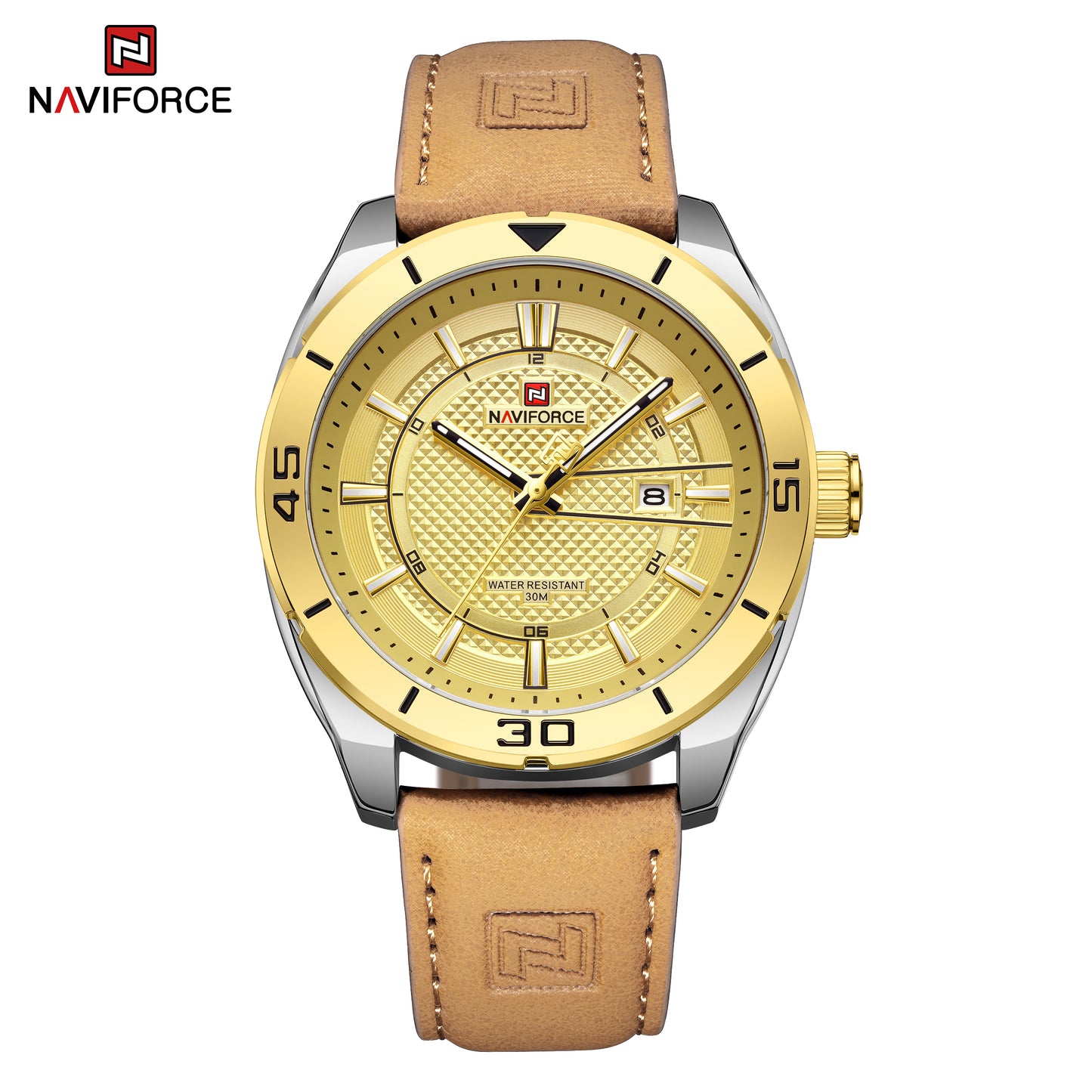 Naviforce 9209 Men Fashion Watch - Brown