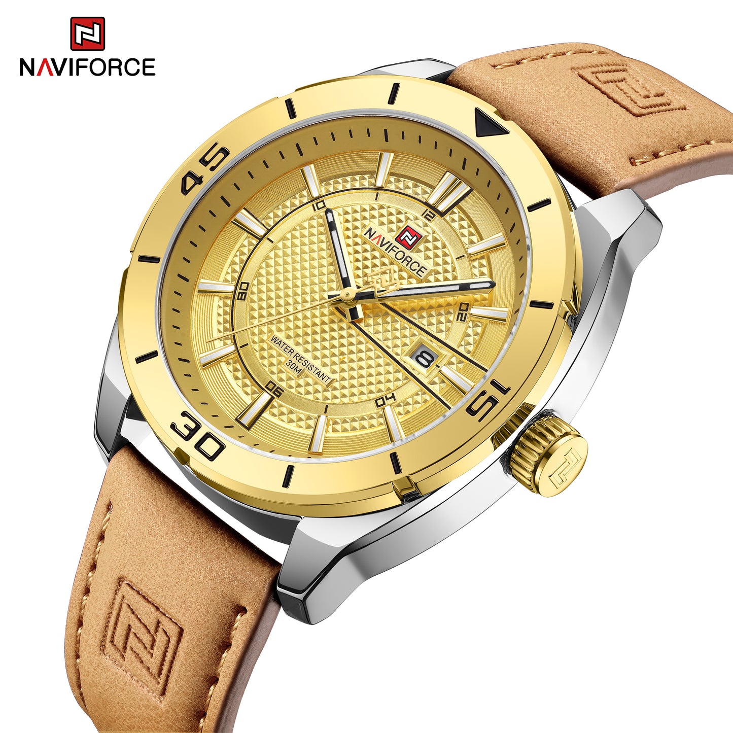 Naviforce 9209 Men Fashion Watch - Brown