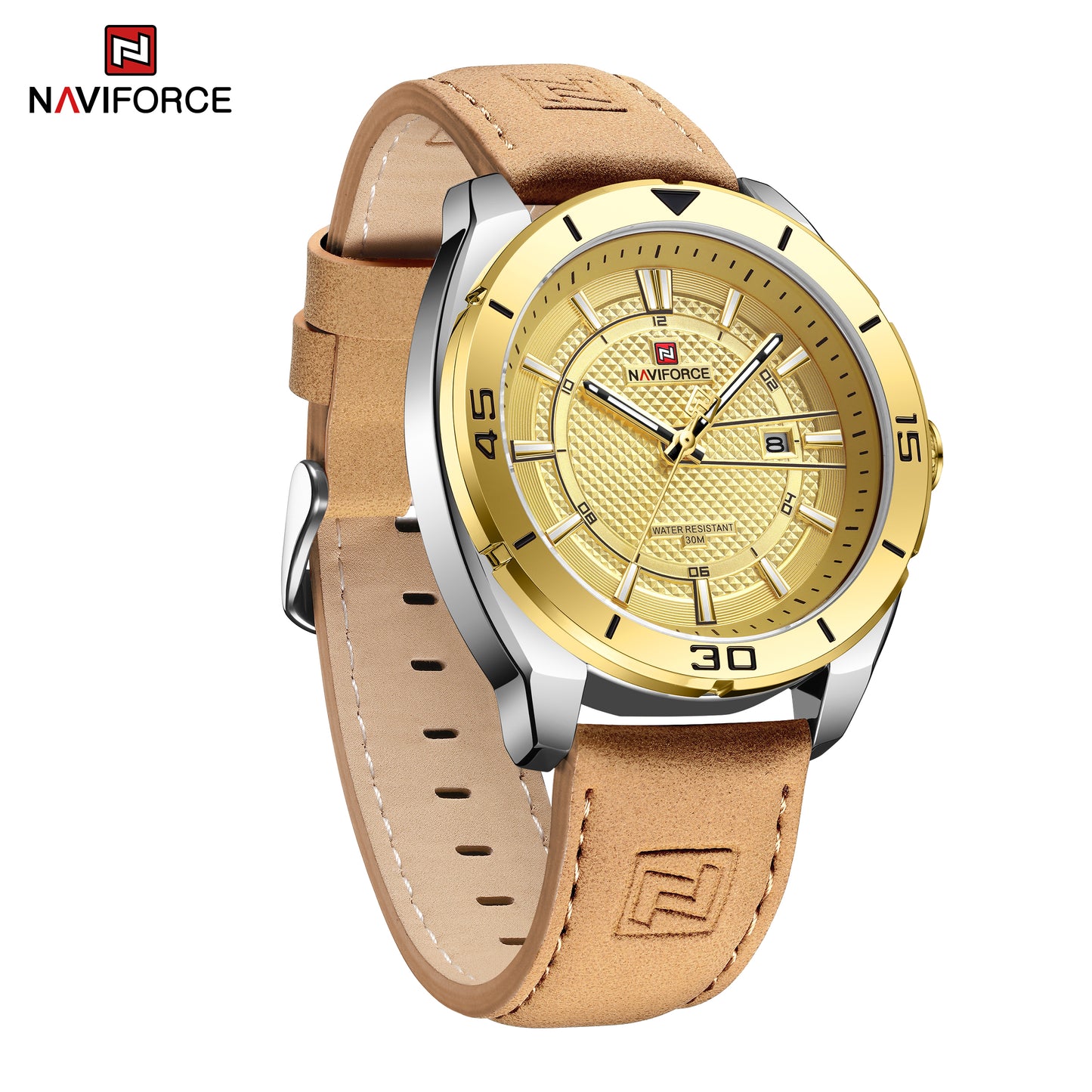 Naviforce 9209 Men Fashion Watch - Brown