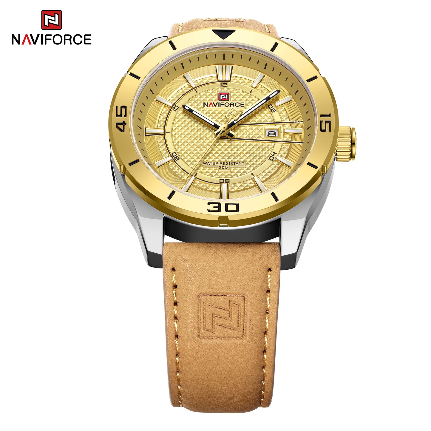Naviforce 9209 Men Fashion Watch - Brown