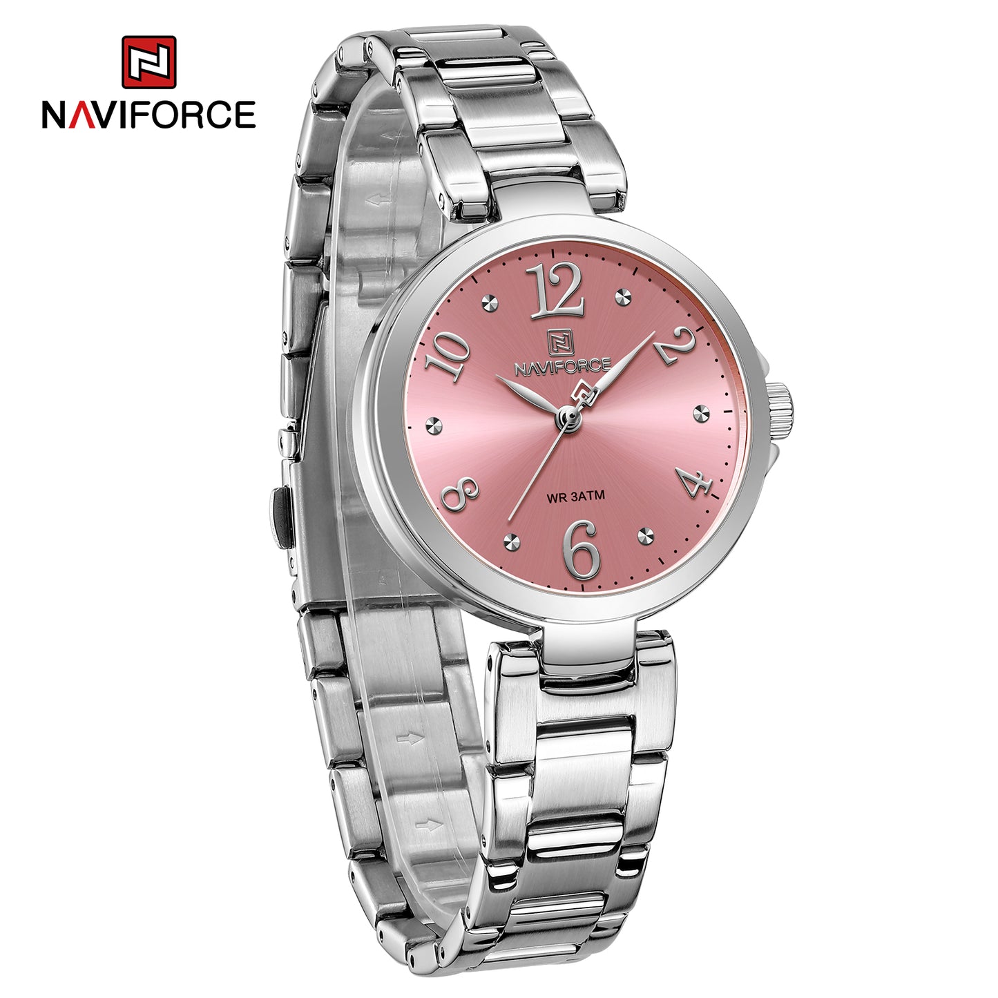 Naviforce 5031 Caravel Women Watch - Silver Red
