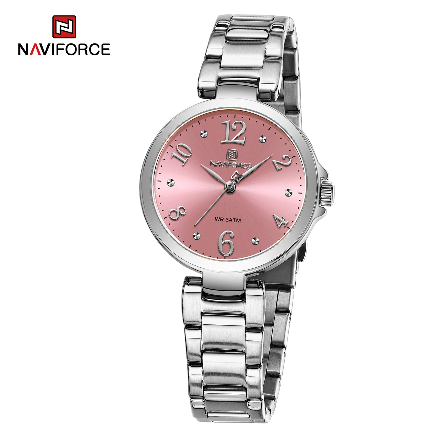 Naviforce 5031 Caravel Women Watch - Silver Red