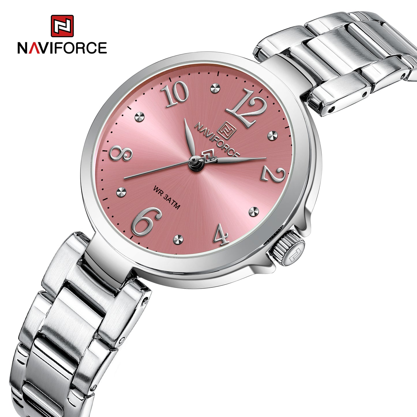 Naviforce 5031 Caravel Women Watch - Silver Red