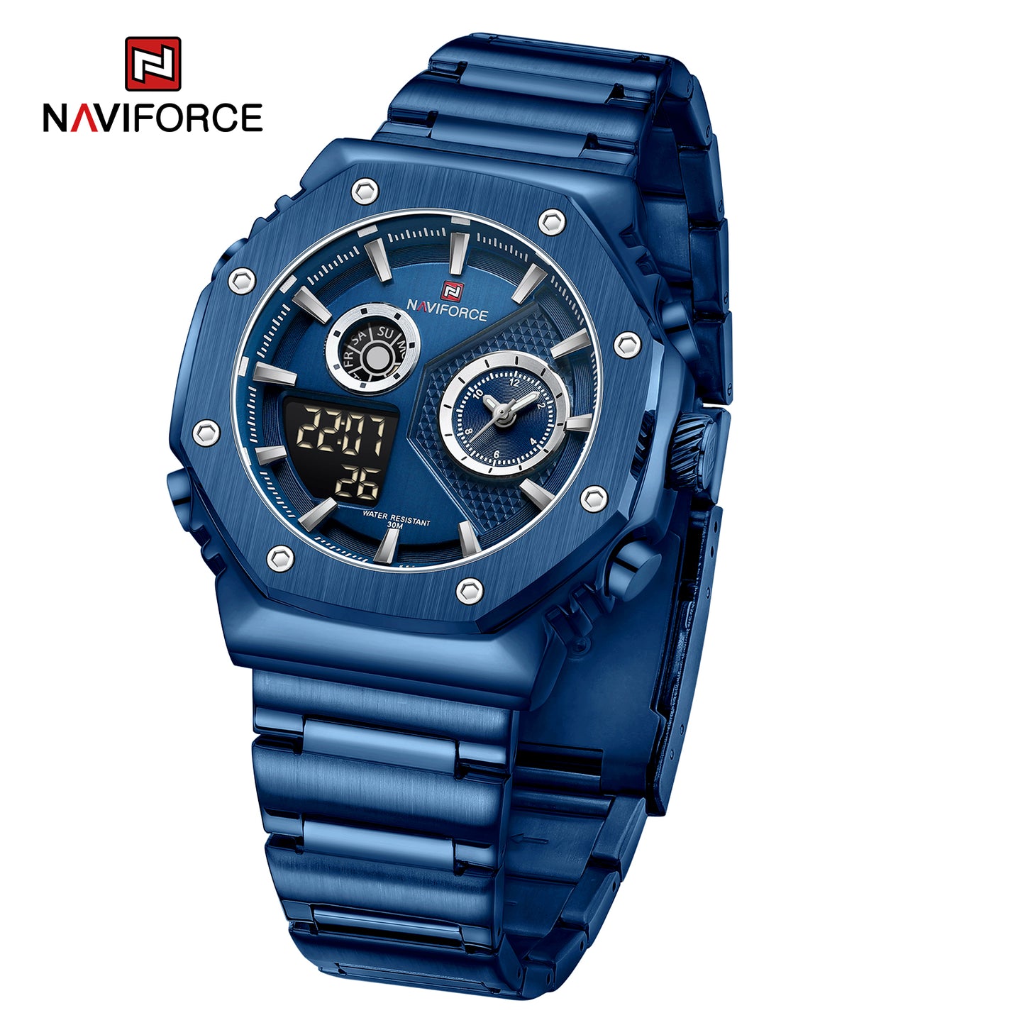 Naviforce 9216S Polygonal Men Watch - Blue