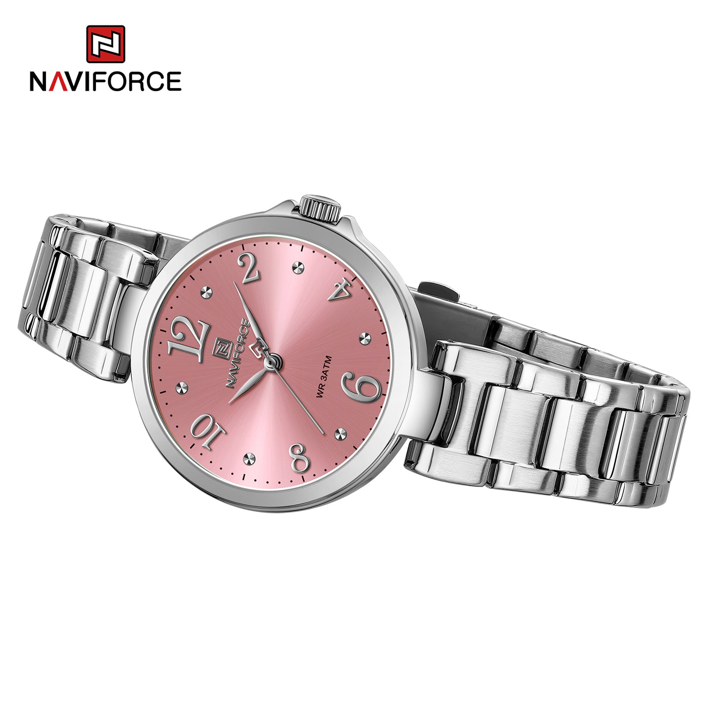 Naviforce 5031 Caravel Women Watch - Silver Red