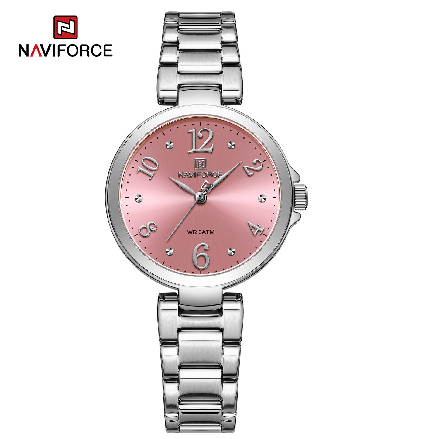 Naviforce 5031 Caravel Women Watch - Silver Red