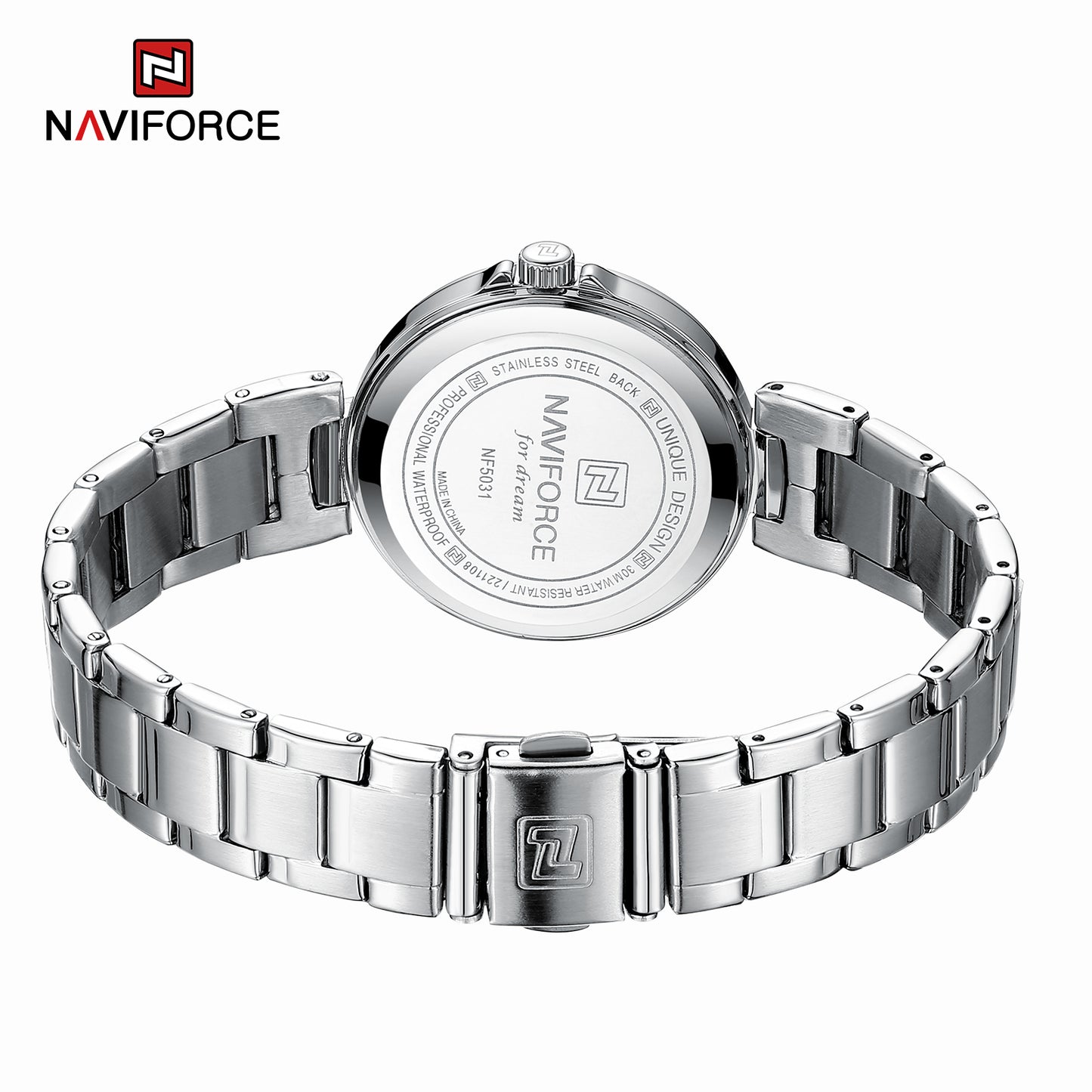 Naviforce 5031 Caravel Women Watch - Silver Black