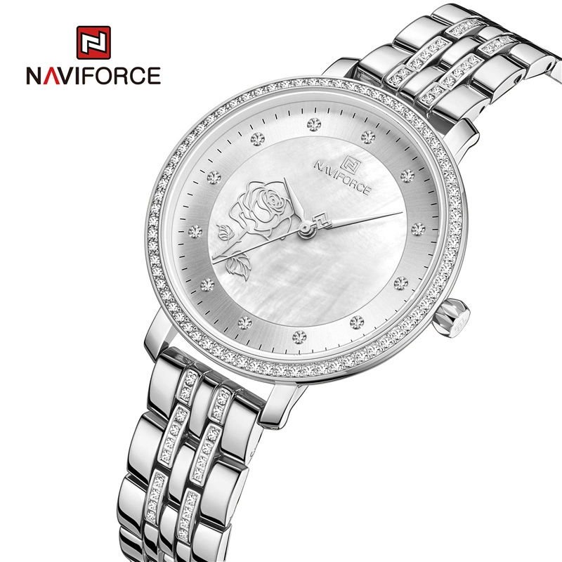 Naviforce 5017 Signora Women Watch - Silver