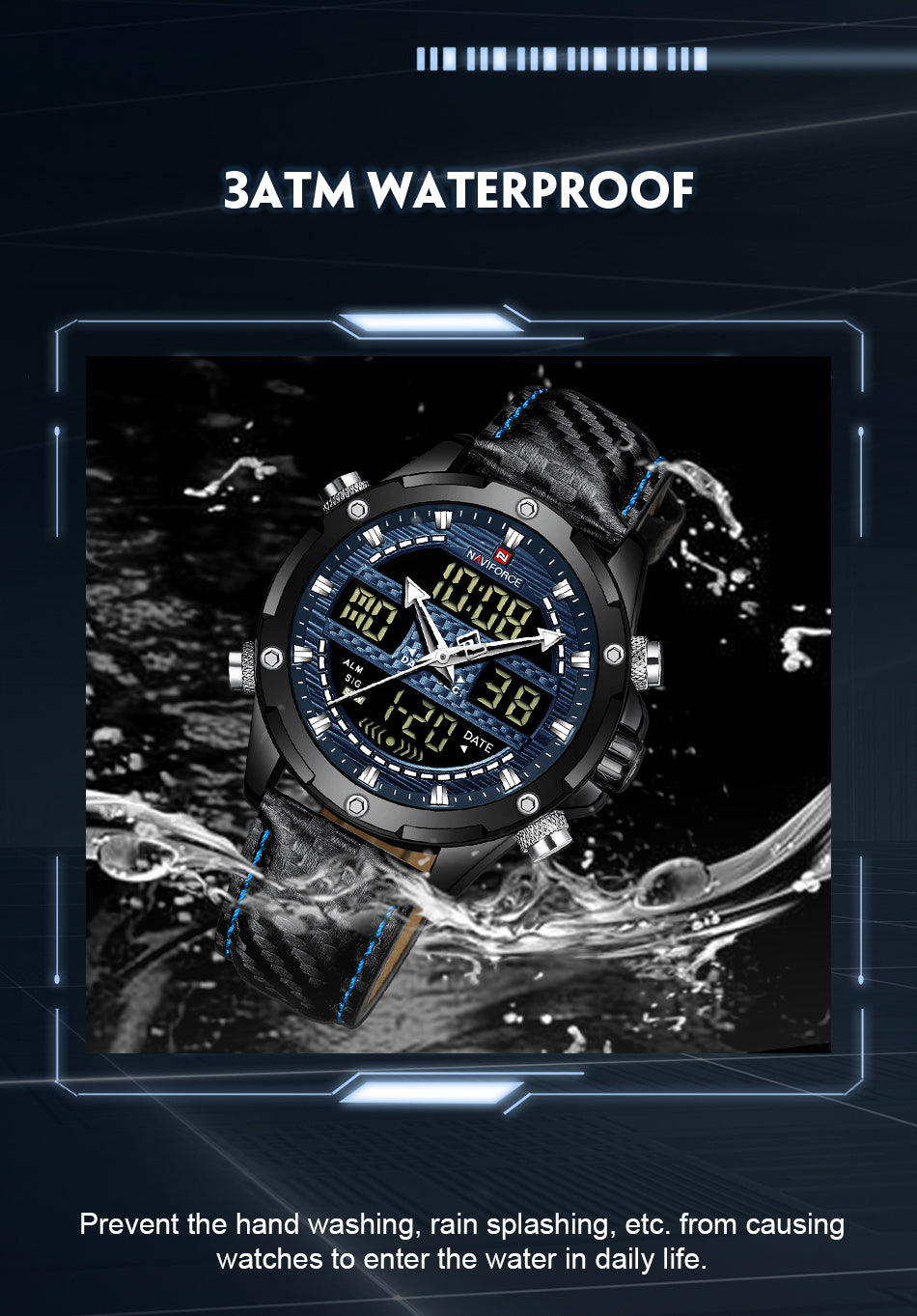 Naviforce 9194 Ecstasy Men Watch - Blue