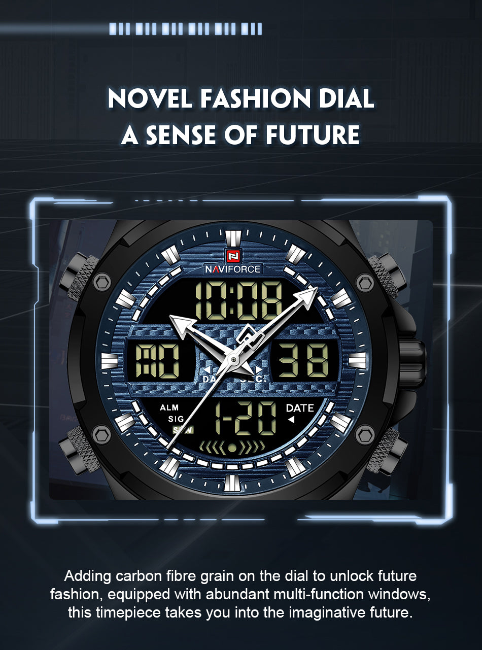 Naviforce 9194 Ecstasy Men Watch - Blue