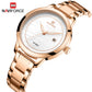 Naviforce 5008 Jade Women Watch - RoseGold White