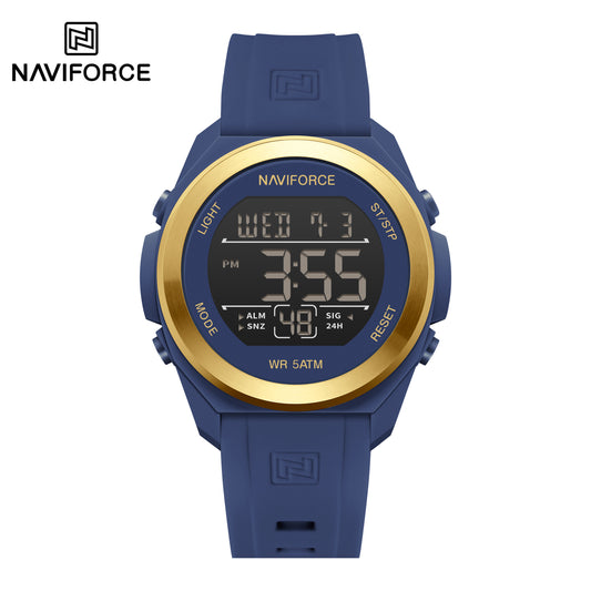 Naviforce 7111 Retro Style Men Watch - Blue