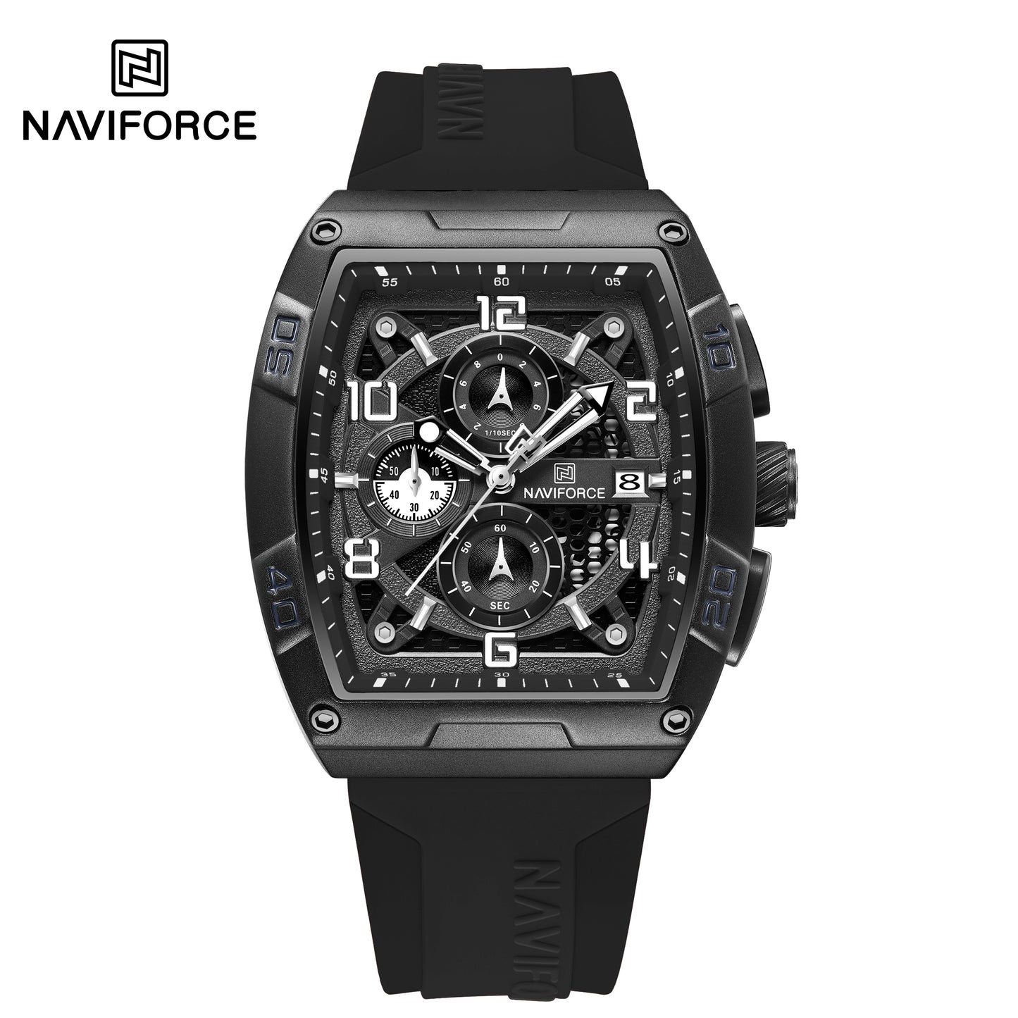 Naviforce 8052 Fantasy Men Watch - Black