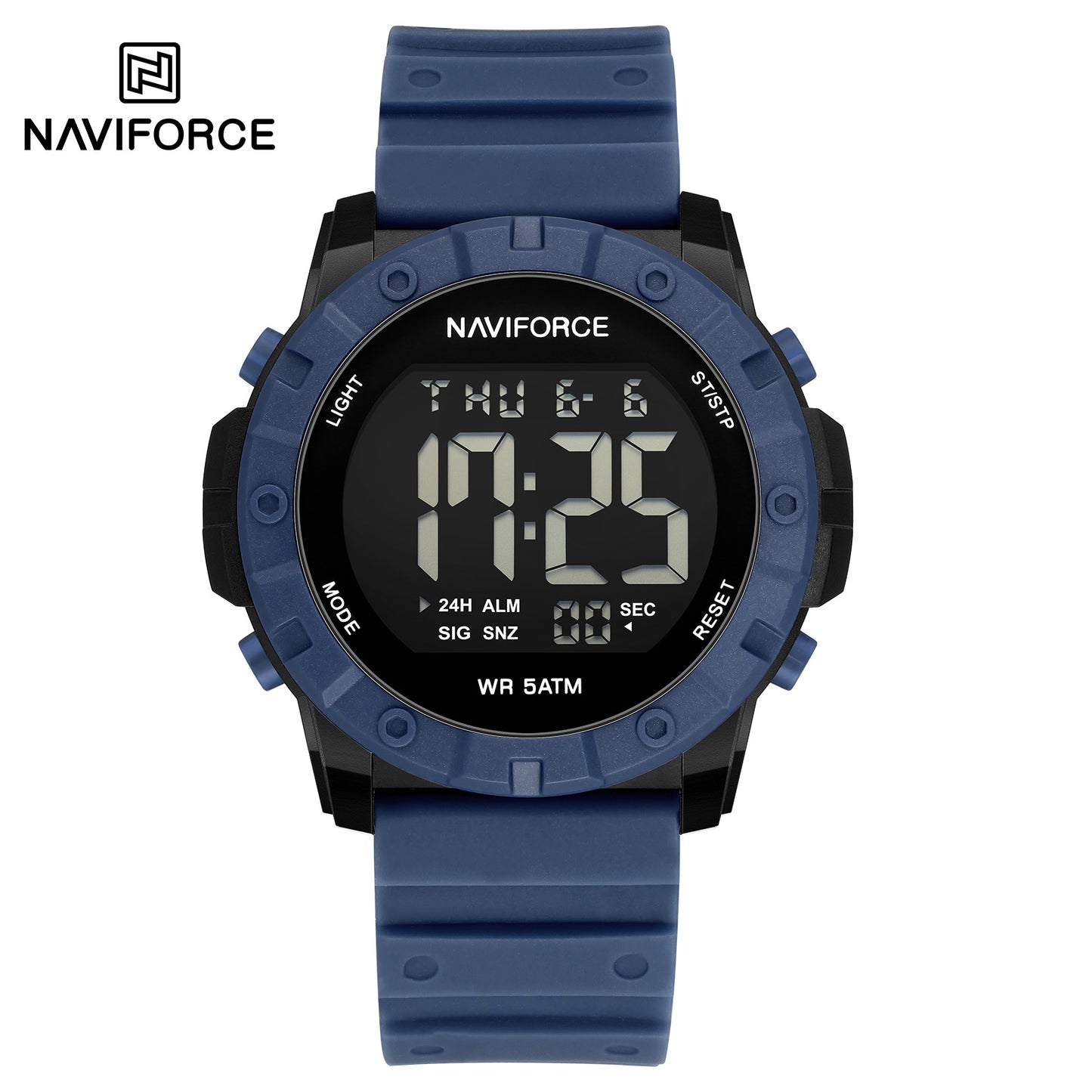 Naviforce 7110 Tonneau Sport Men Watch - Blue