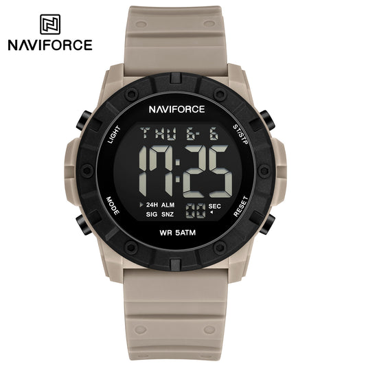 Naviforce 7110 Tonneau Sport Men Watch - Grey