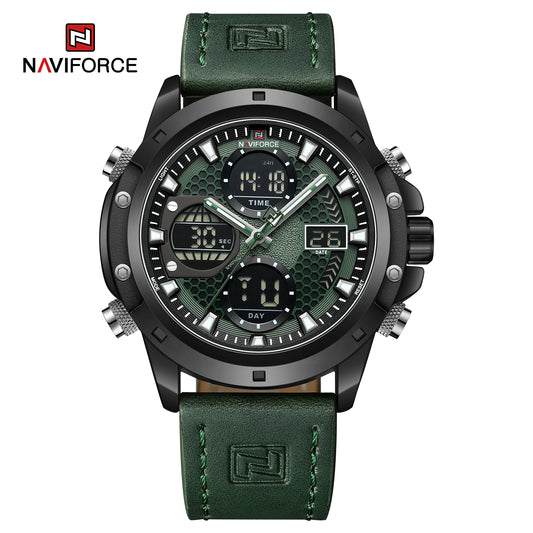 Naviforce 9225 Titanium Men Watch - Green