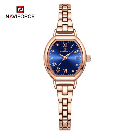 Naviforce 5035 Polo Women Watch - RoseGold Blue