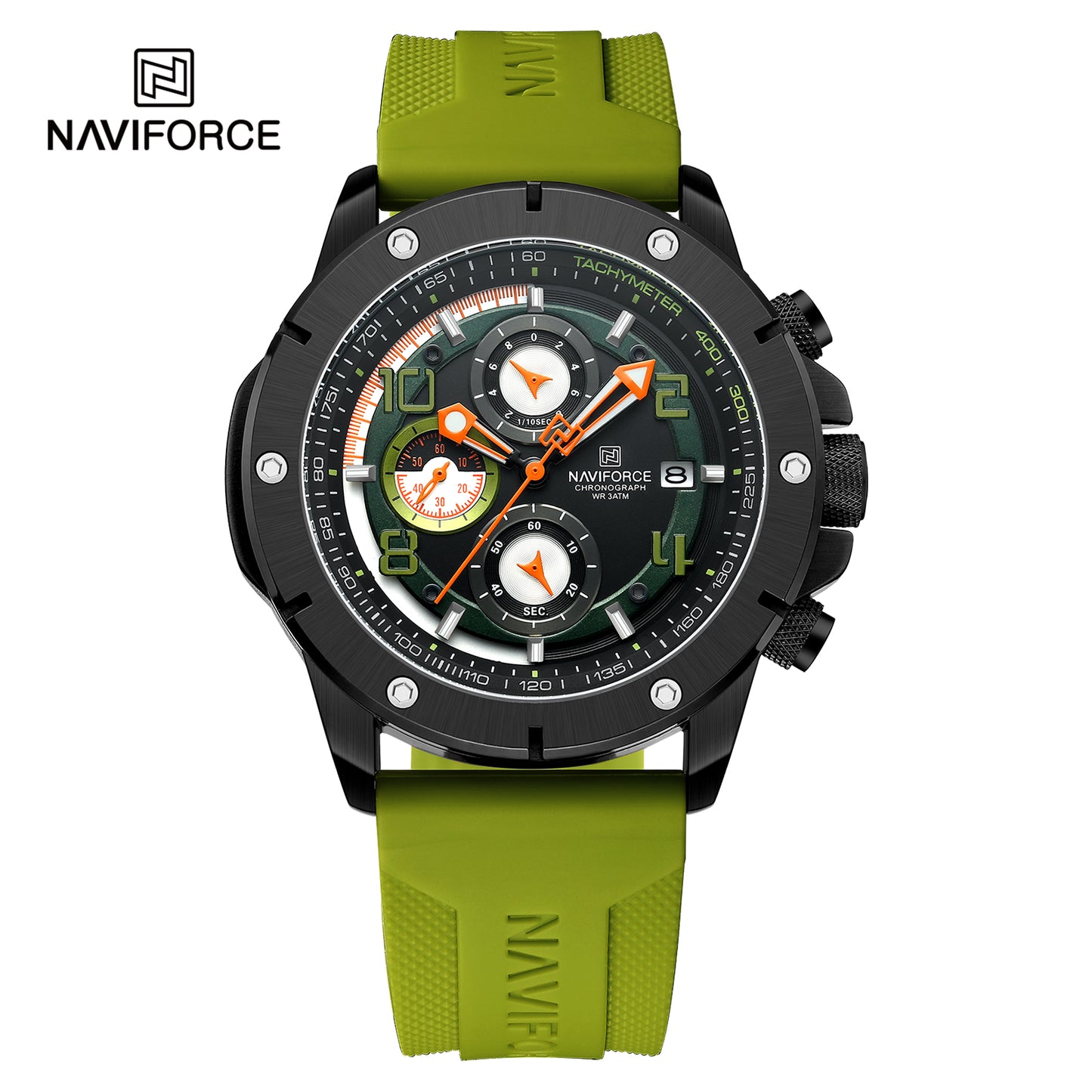 Naviforce 8034 Aviator Men Watch - Green