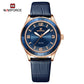 Naviforce 5040 Sensual Blue Women Leather Watch - Blue