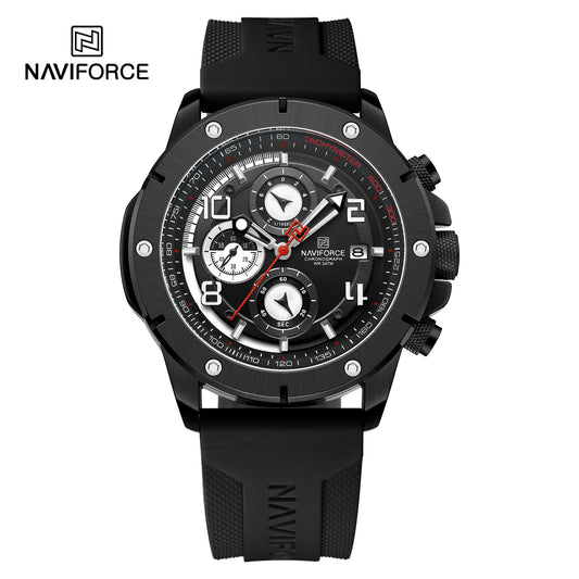 Naviforce 8034 Aviator Men Watch - Black
