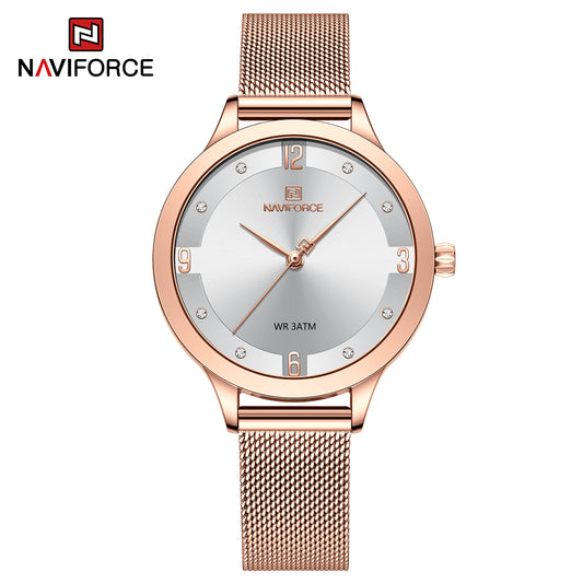 Naviforce 5023 Milenna Women Watch - Rose Gold