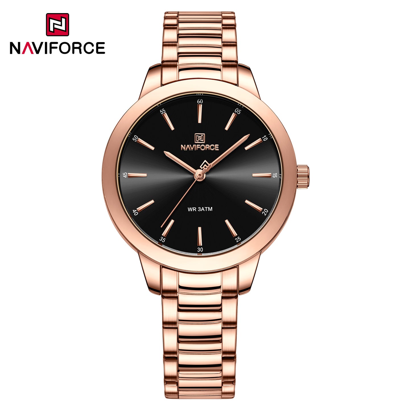 Naviforce 5025 Kitanna Women Watch - RoseGold Black