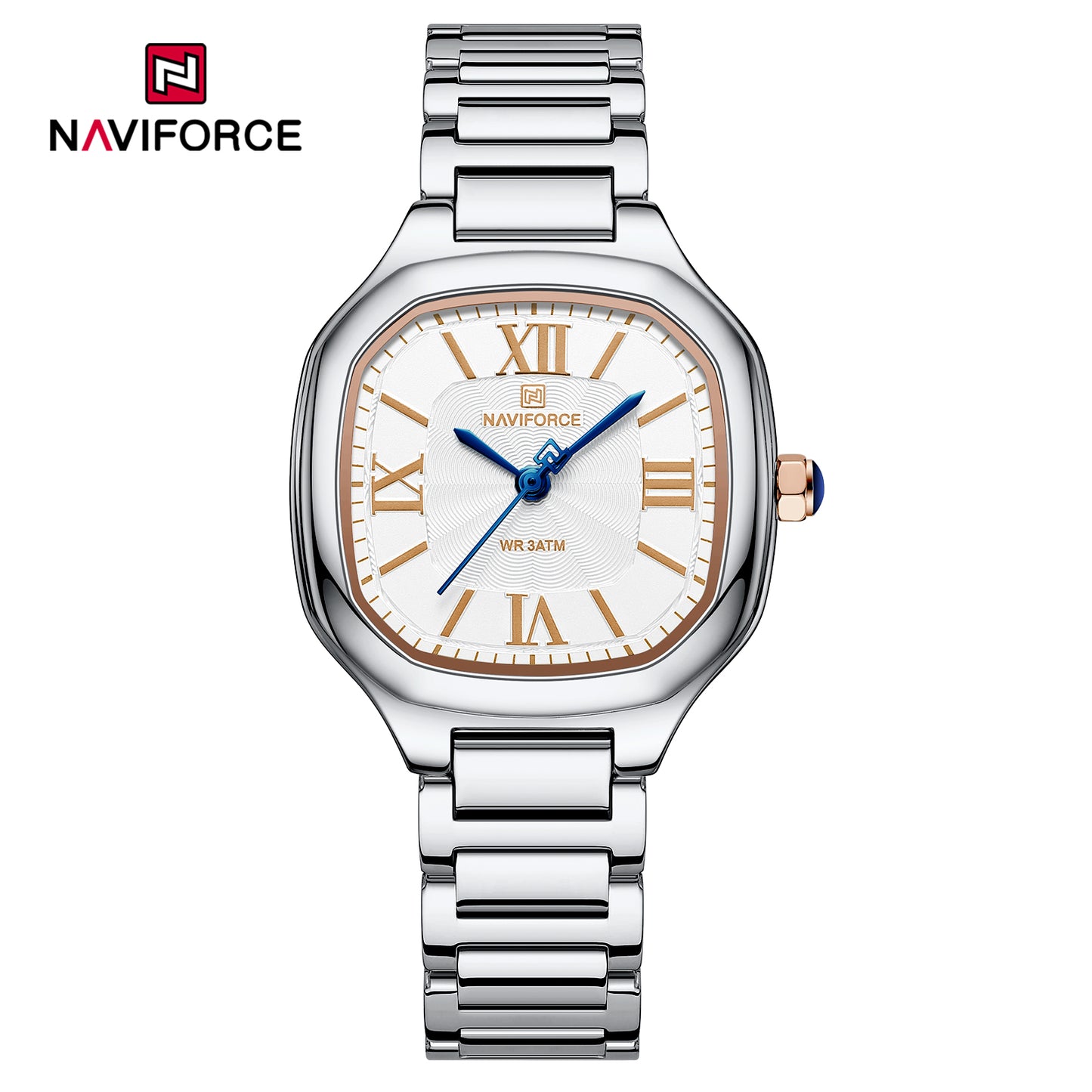 Naviforce 5042 Romania Women Watch - Silver RoseGold