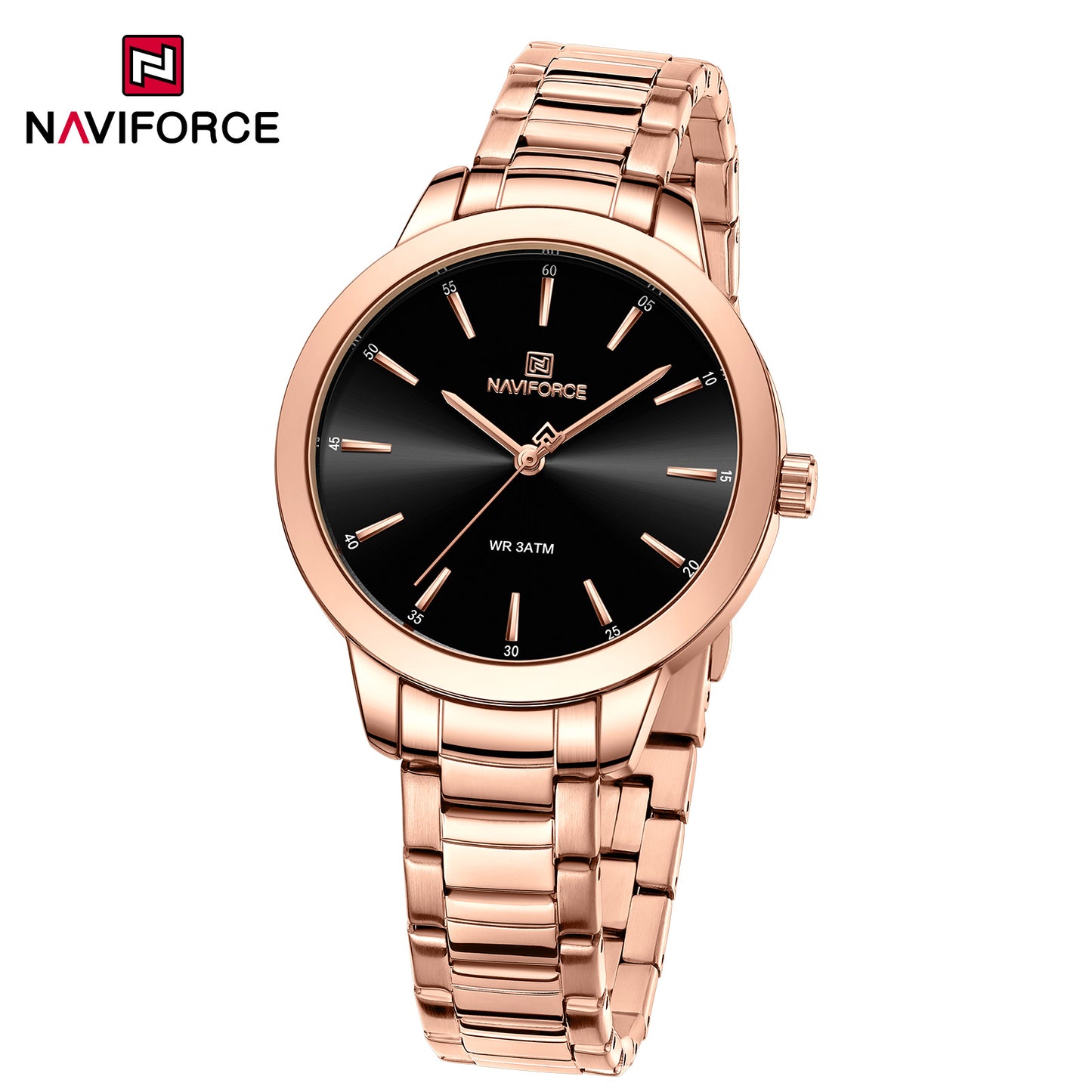 Naviforce 5025 Kitanna Women Watch - RoseGold Black