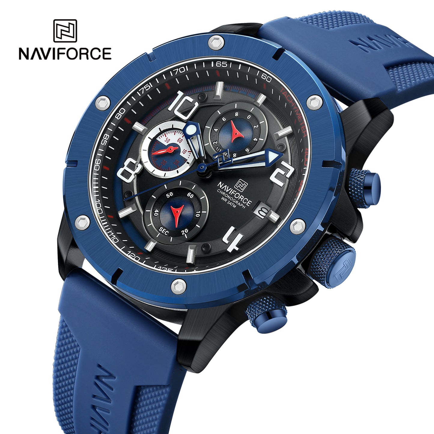 Naviforce 8034 Aviator Men Watch - Blue