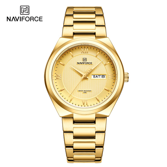 Naviforce 8030 Pinnacle Men Watch - Gold