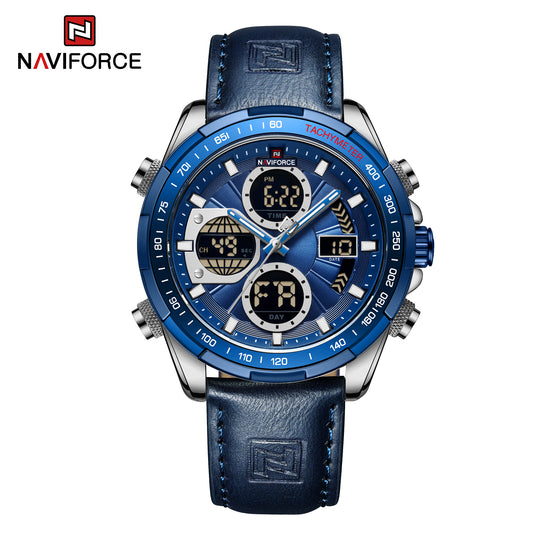 Naviforce 9197L Electron Men Watch - Silver Blue