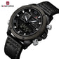 Naviforce 9236 Springbase Men Watch - Black