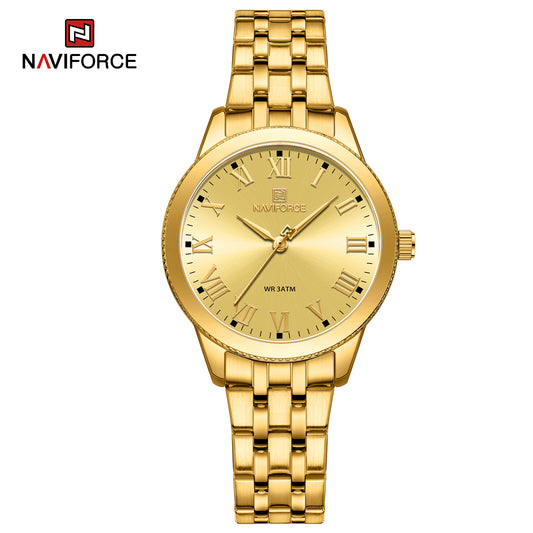 Naviforce 5032 Pacifict Women Watch - Gold