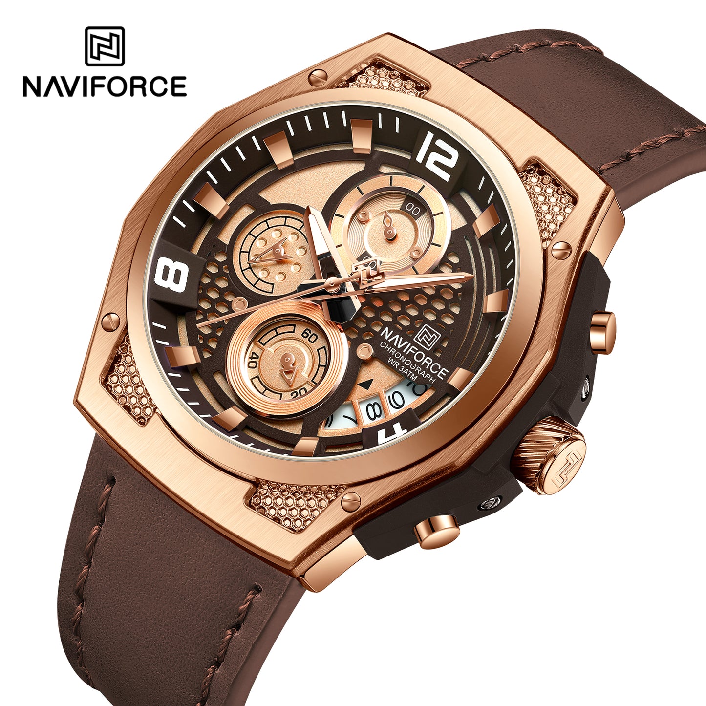 Naviforce 8051L Sentry Leather Watch - Brown