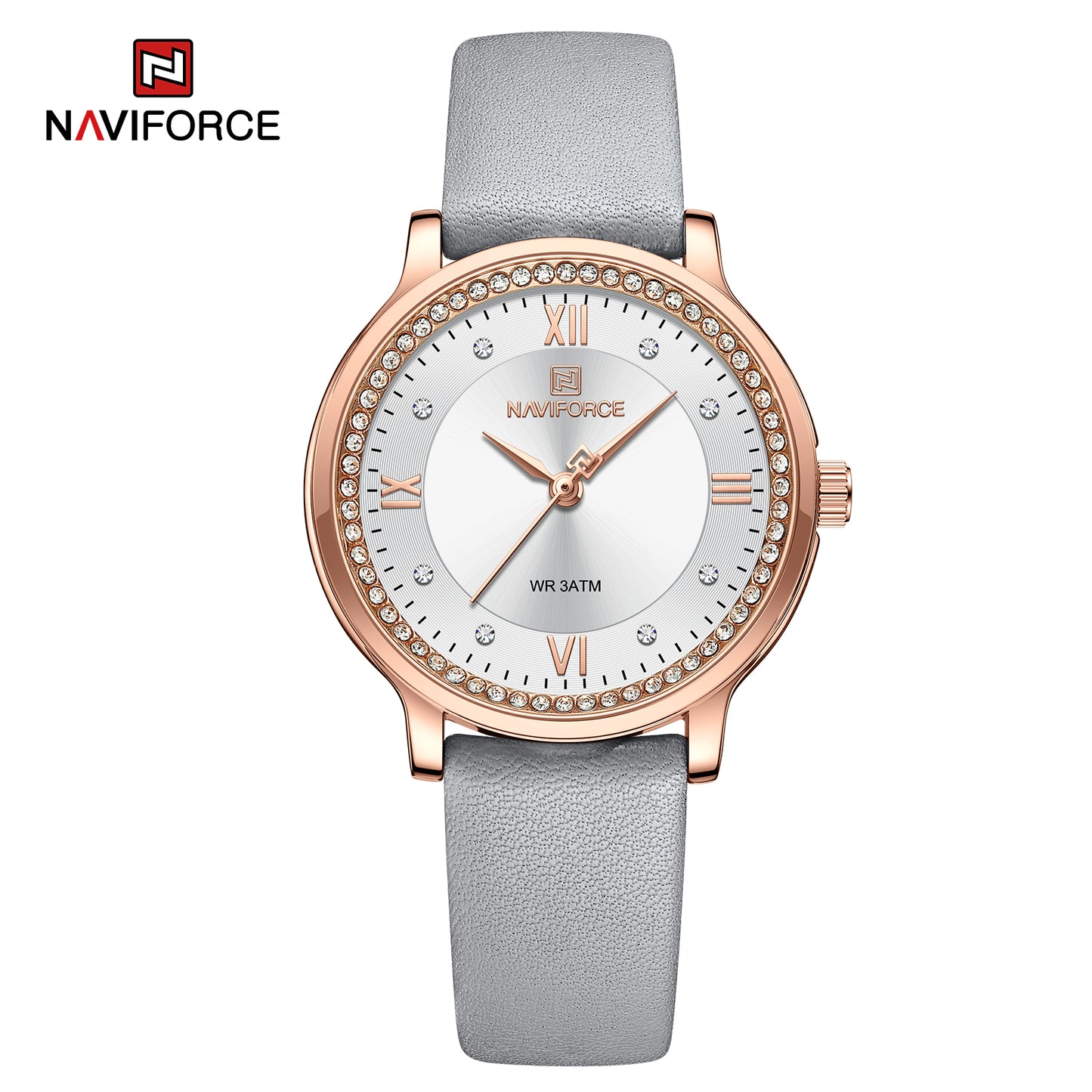 Naviforce 5036 Paris Women Watch - Grey White