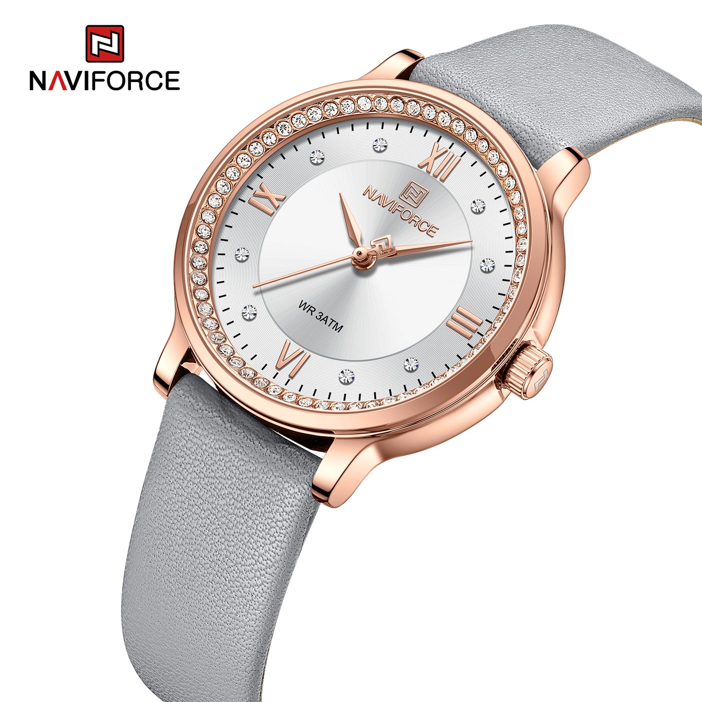 Naviforce 5036 Paris Women Watch - Grey White