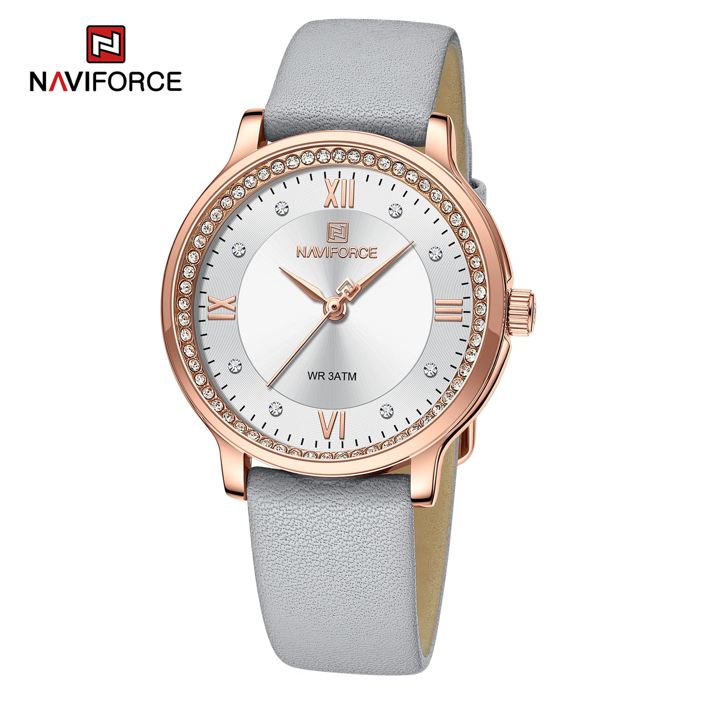 Naviforce 5036 Paris Women Watch - Grey White