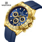 Naviforce 8054 Zenith Men Watch - Blue Gold