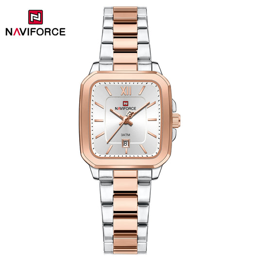 Naviforce 9239 Cupid Couple (Female) Watch - Silver RoseGold