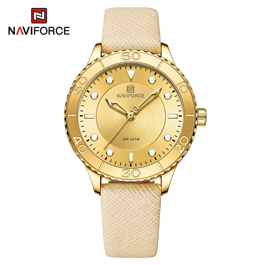 Naviforce 5020 Belladonna Women Watch - Gold